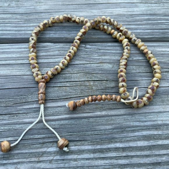 Prayer Beads Misbah Real Date Pit Religious Muslim Beads W/ Lock - Picture 7 of 9